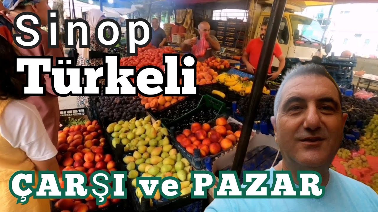 🇹🇷SINOP - TÜRKELI, Pazarı ve Çarşıyı geziyorum | Tanıtım ve Gezi