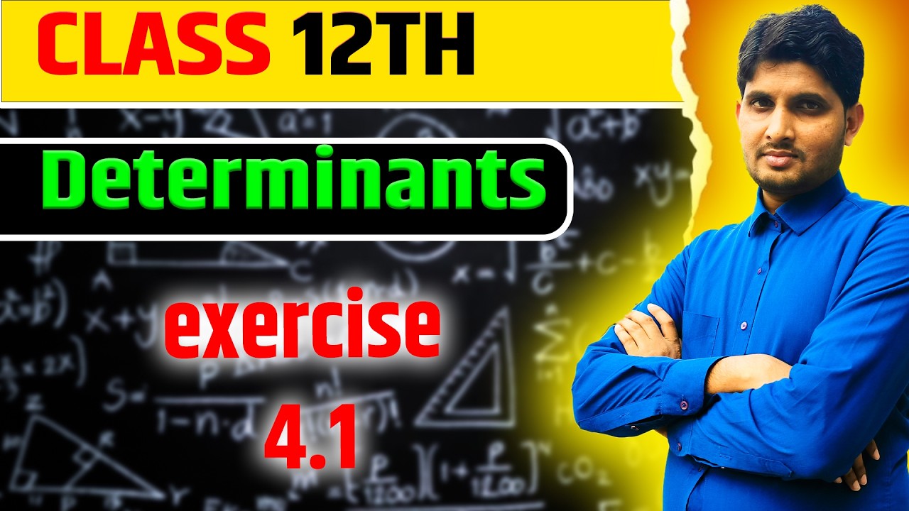 Class - 12 Ex - 4.1 || Determinants Class 12 CBSE AND BIHAR BOARD NCERT |
