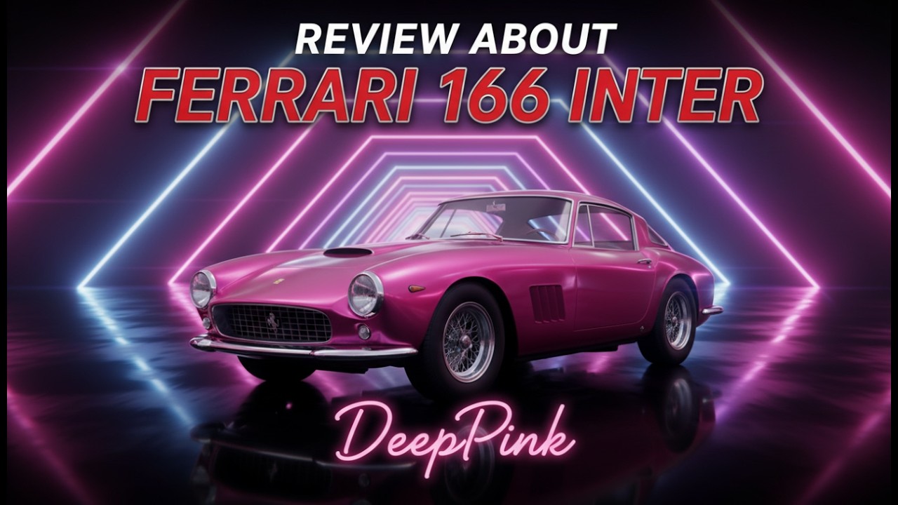 AI Concept: Review about DeepPink color Ferrari 166 Inter | fantastic color