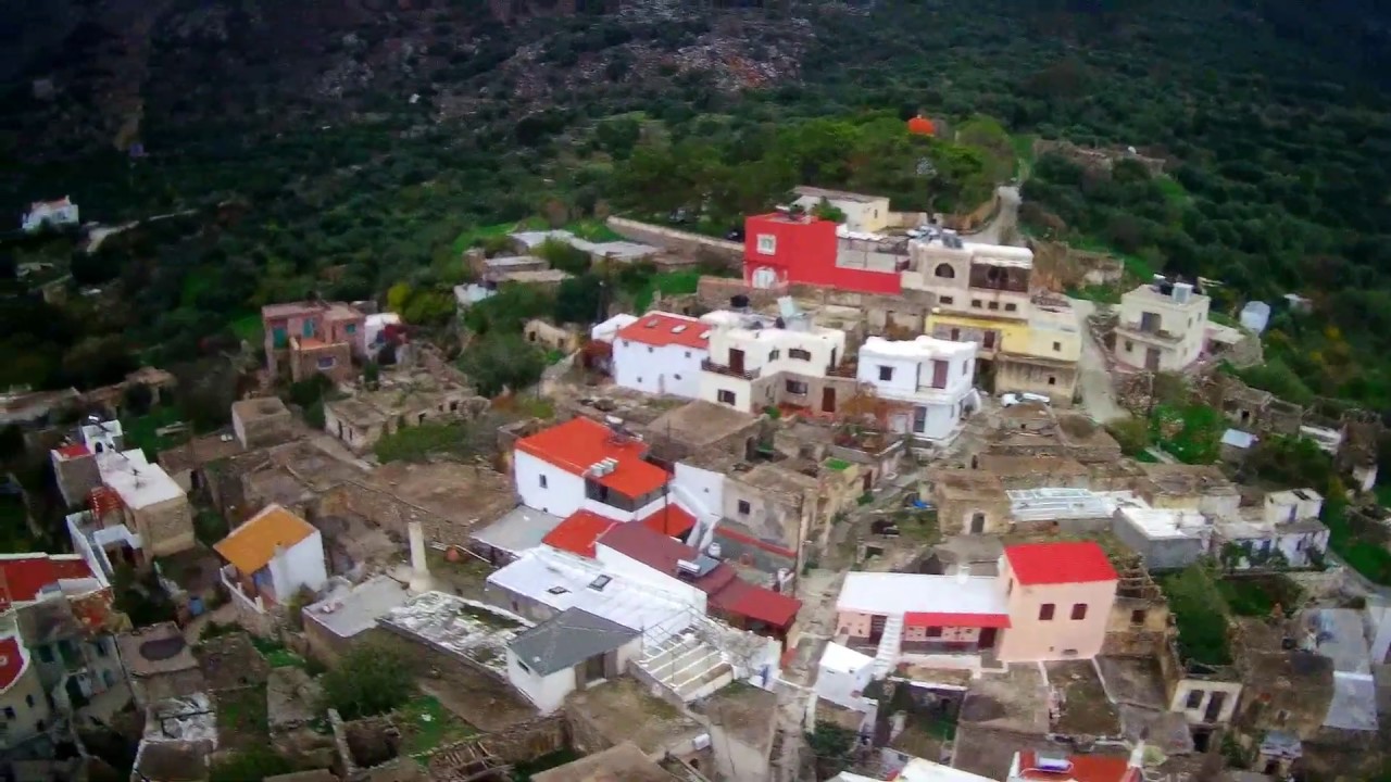 Crete village Kavousi. Winter 2018
