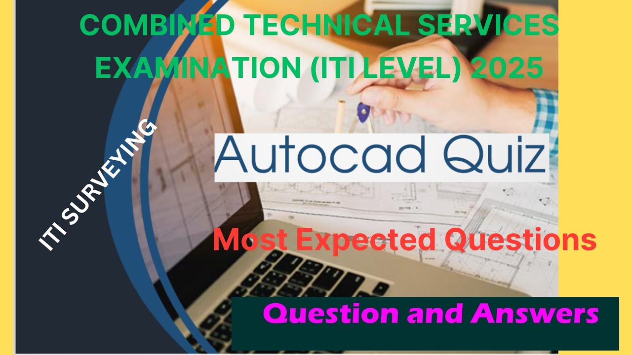 TNPSC ITI surveying exam 2025 / Autocad Quiz/Autocadd Mcqs/