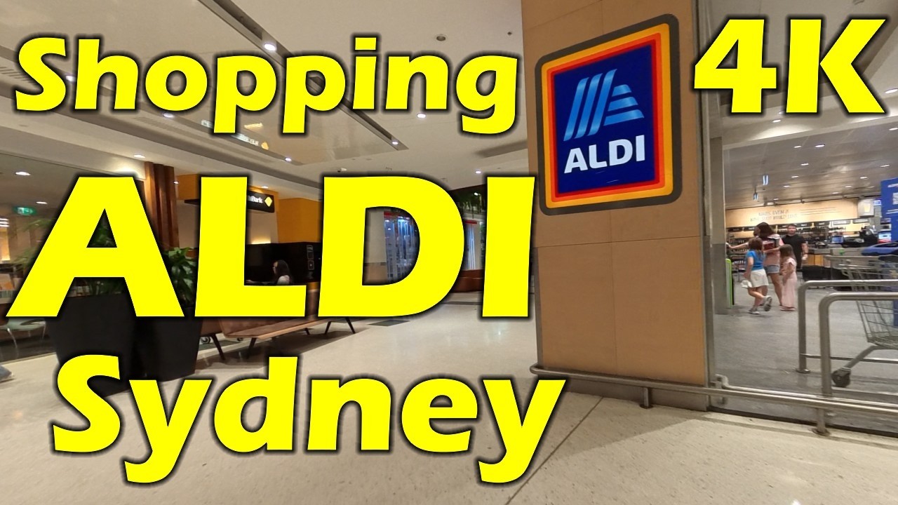 Shopping Aldi, Sydney, Australia - 4K