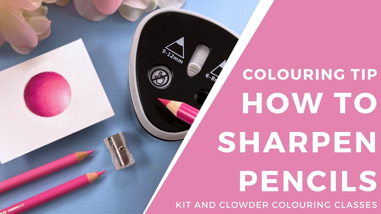 Colouring Tip: Sharpening Coloured Pencils