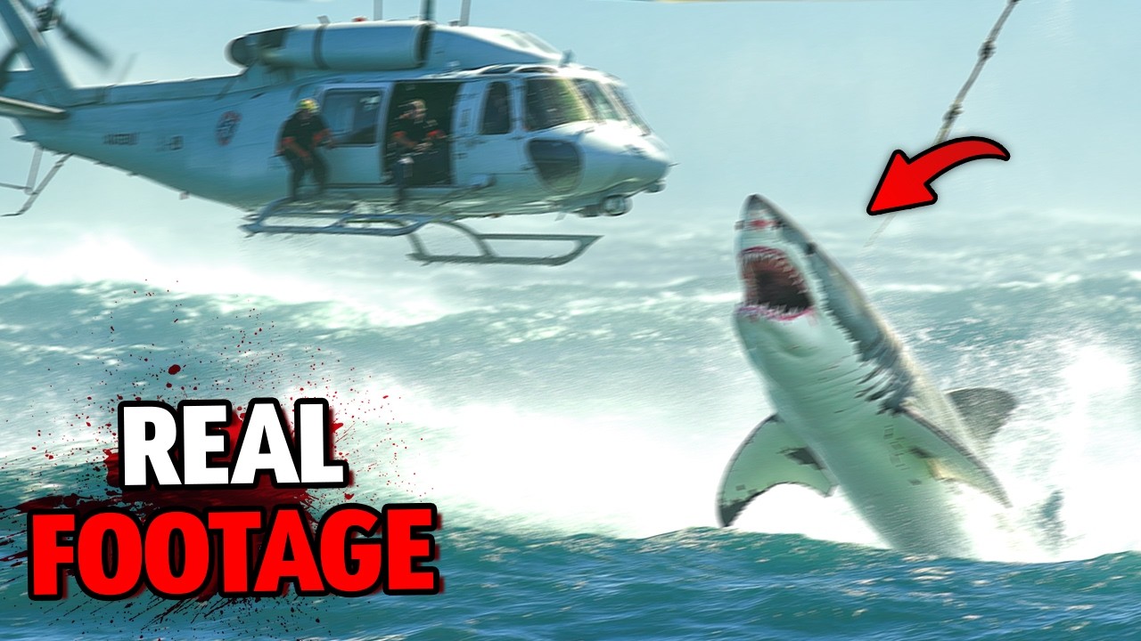 Great White Shark ATTACKS U.S. Coast Guard on January 5th, 2025