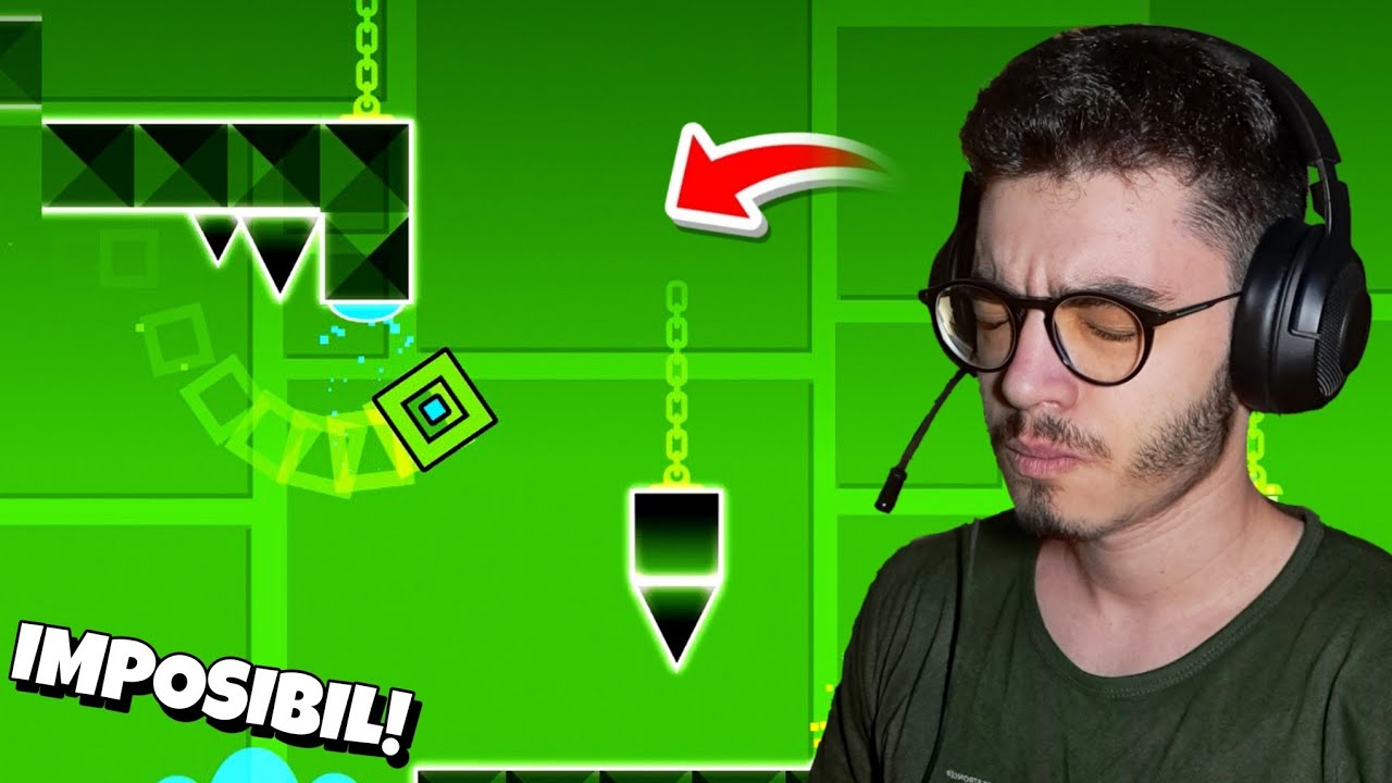 AM JUCAT GEOMETRY DASH CU OCHII ÎNCHIȘI?! MARE GREȘEALĂ