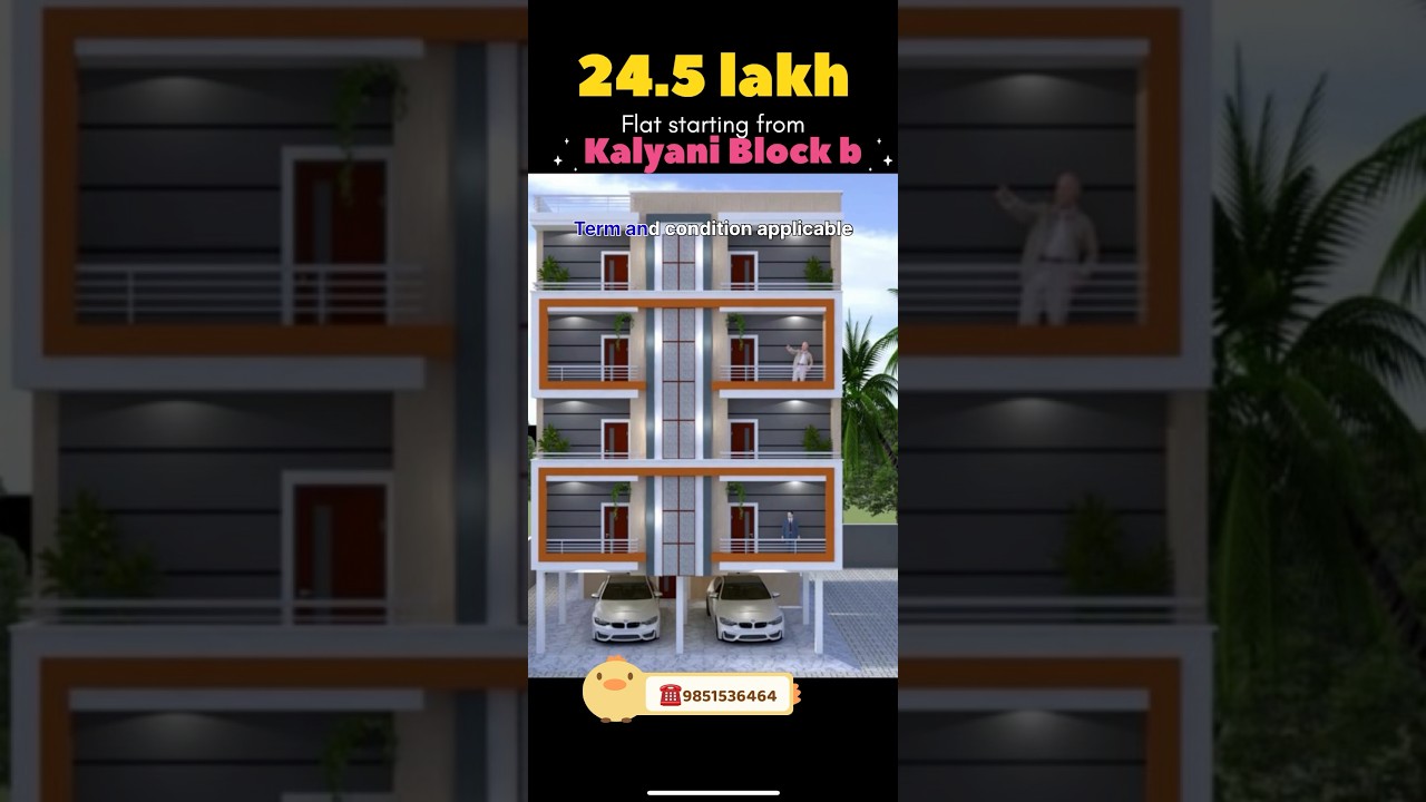Kalyani flat sale in B block || 24.5 lakh starting price sale deed