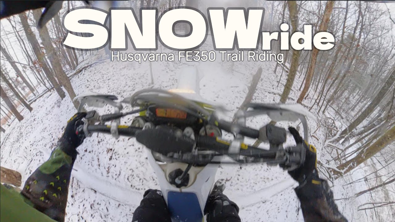 Husqvarna FE 350 Snow Trail Riding 360 Camera