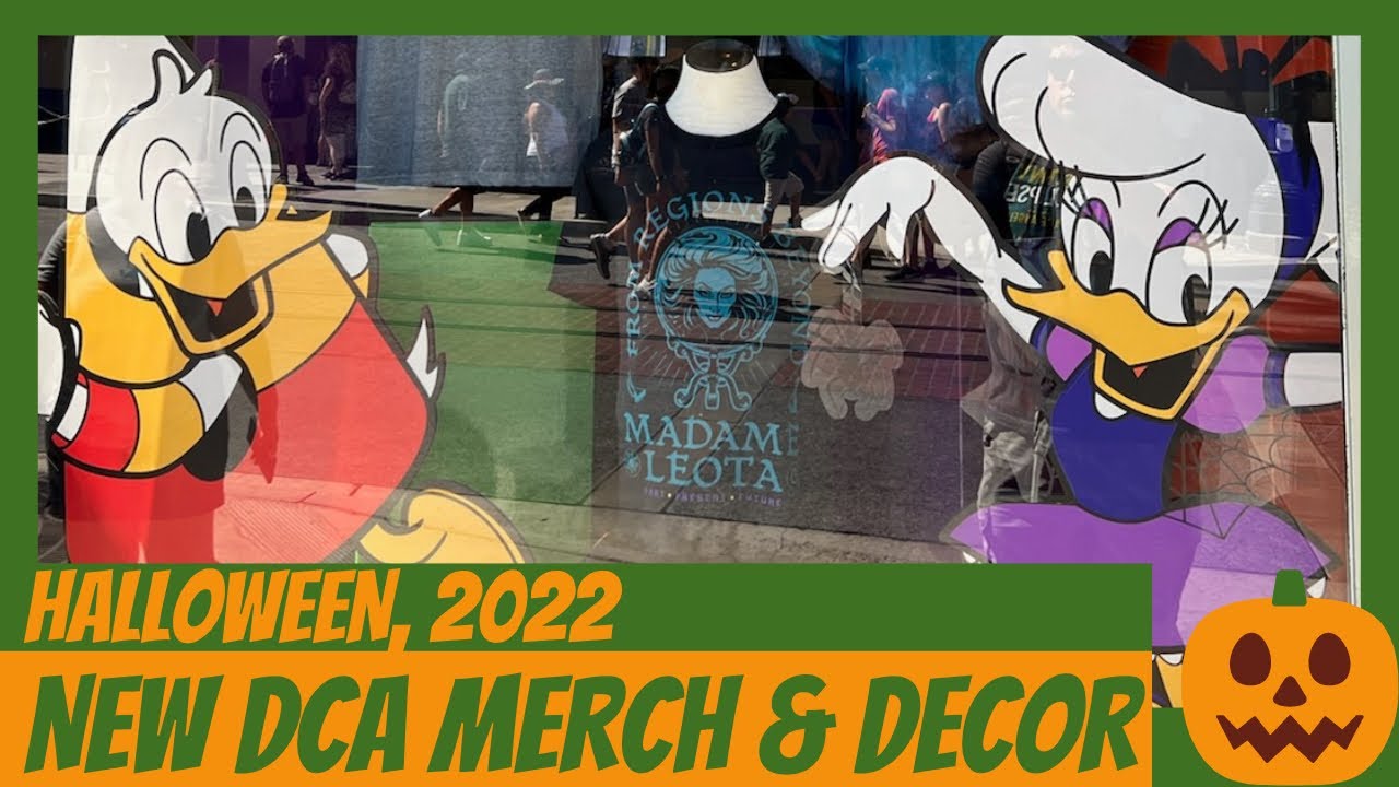 Disney California Adventure Halloween Store & Buena Vista Street Windows Disneyland 2022