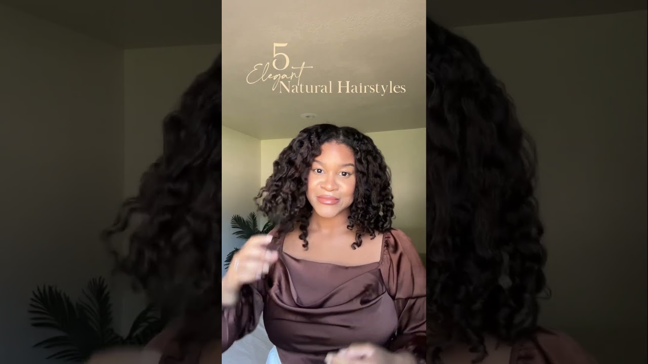 Elegant natural hairstyles for black women
