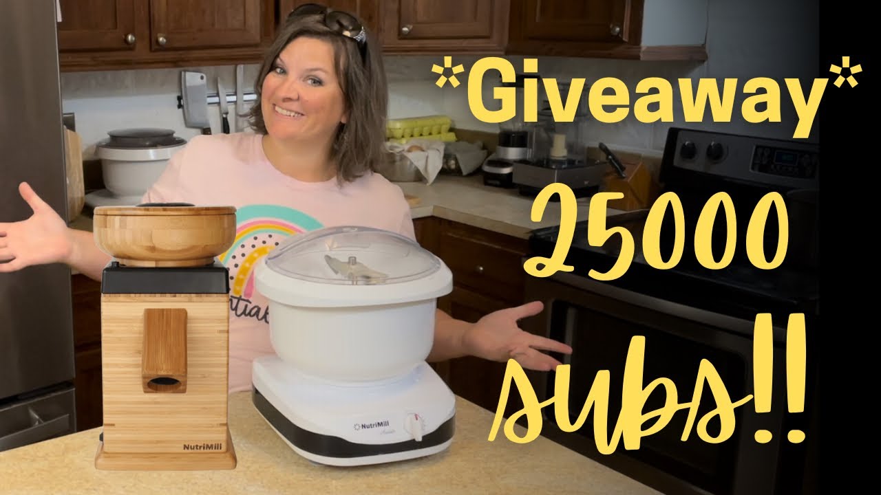 THANK YOU 25000 SUBSCRIBERS! | Celebration Giveaway | Nutrimill | Guardian Grains | Azure Standard