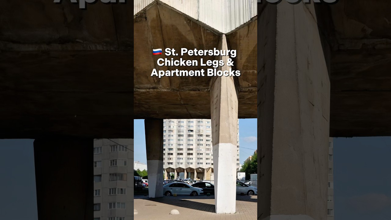 Russia 🇷🇺 St. Petersburg Soviet premium apartment blocks on chicken legs. #urbex #architecture