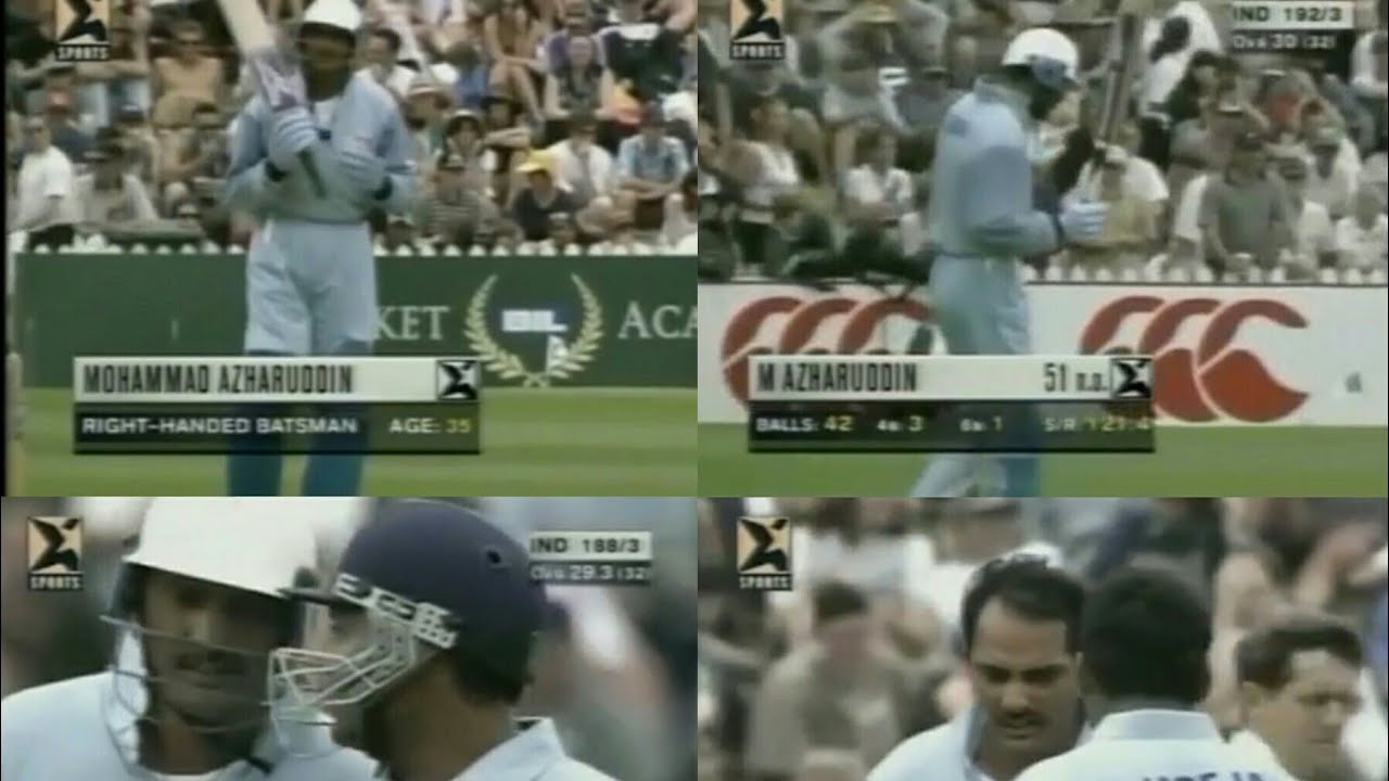 Mohammad Azharuddin 52 From 44 Balls vs New Zealand | Wellington, 1999