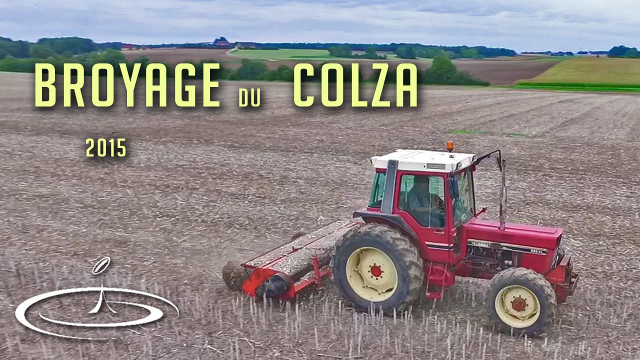 Broyage des cannes de colza - 2015
