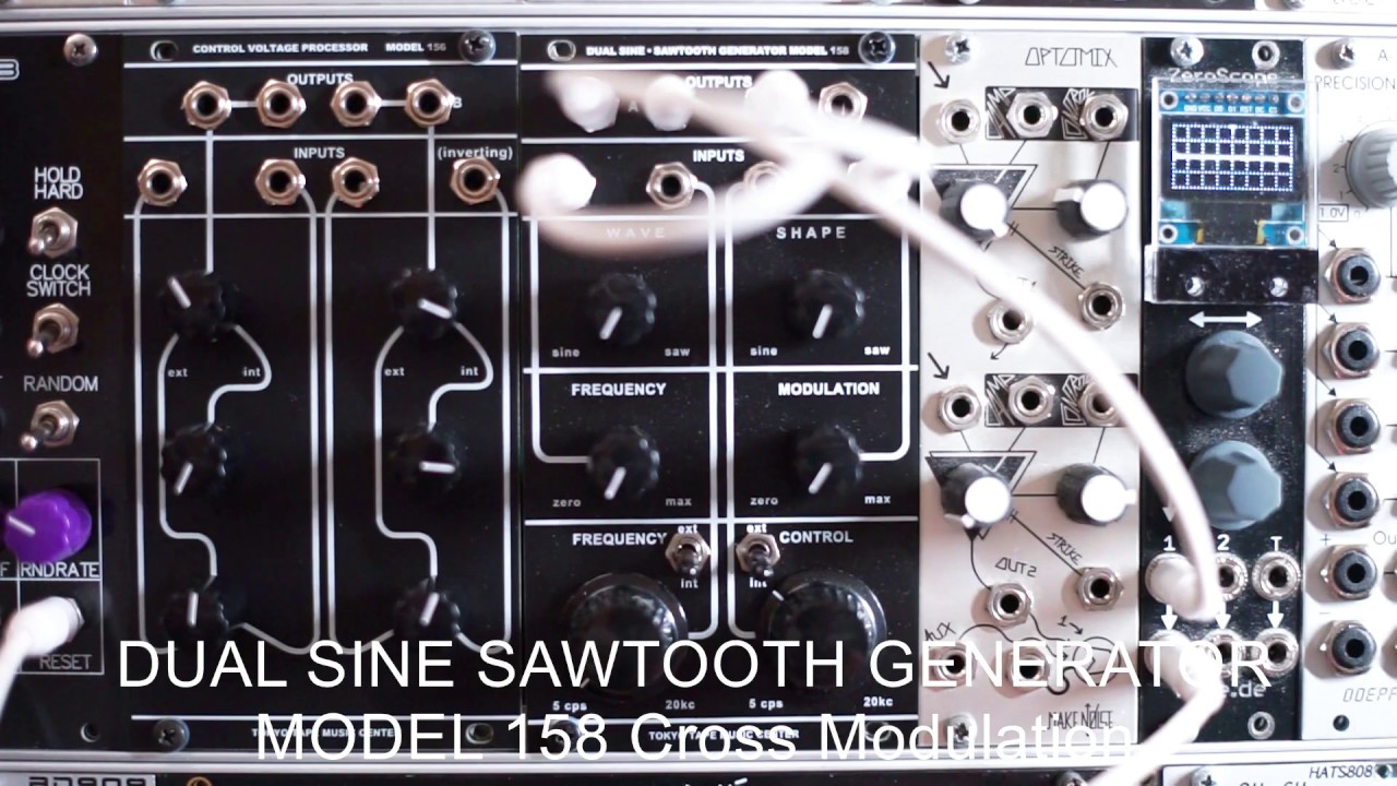 DUAL SINE SAWTOOTH GENERATOR MODEL 158 Cross Modulation