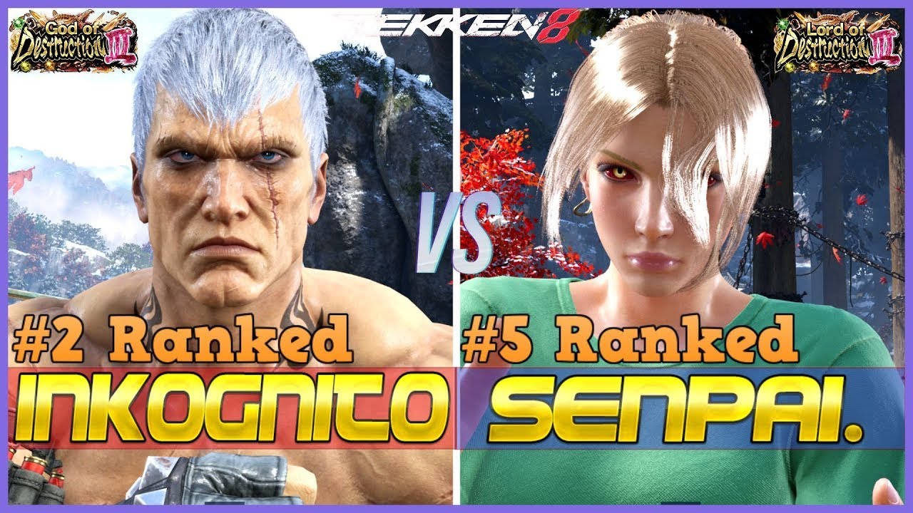 T8 ▰ INKOGNITO TK (#2 Ranked Bryan) Vs SENPAI RELAX (#5 Ranked Nina) ▰ Tekken 8 High Level Gameplay