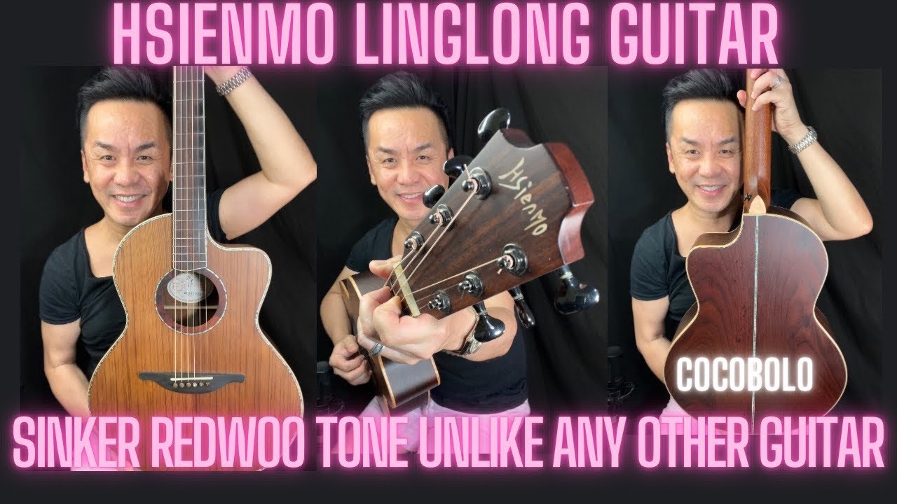 Rare SINKER REDWOOD / COCOBOLO HSIENMO LING LONG CUTAWAY @hsienmoguitars
