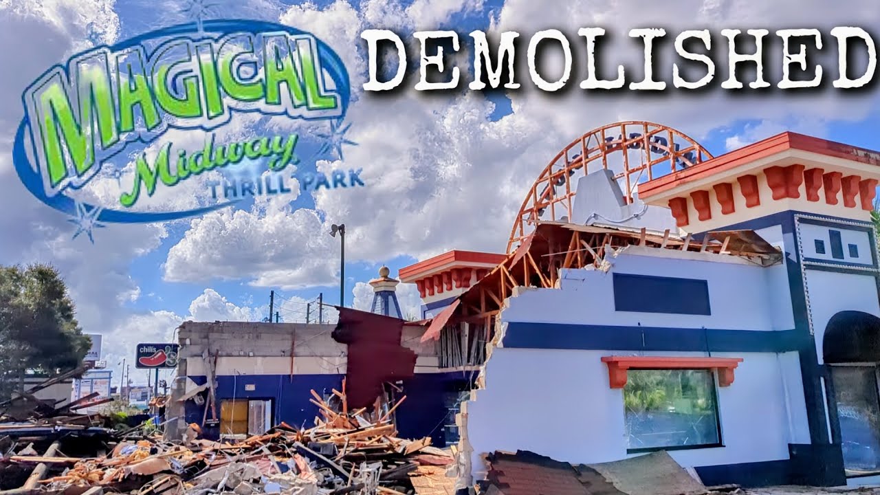 Magical Midway is DEMOLISHED | International Drive | Orlando, Florida | World's Largest Slingshot