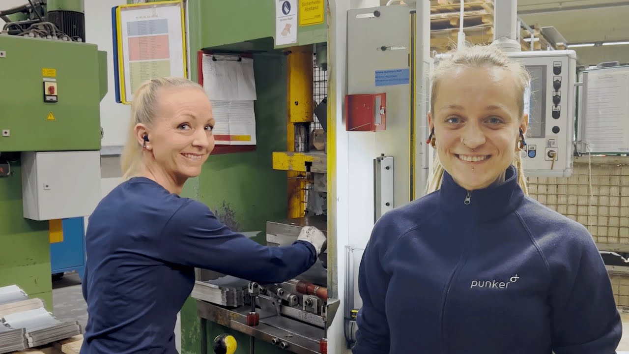 Mitarbeiter:innen in der Teilefertigung | punker GmbH
