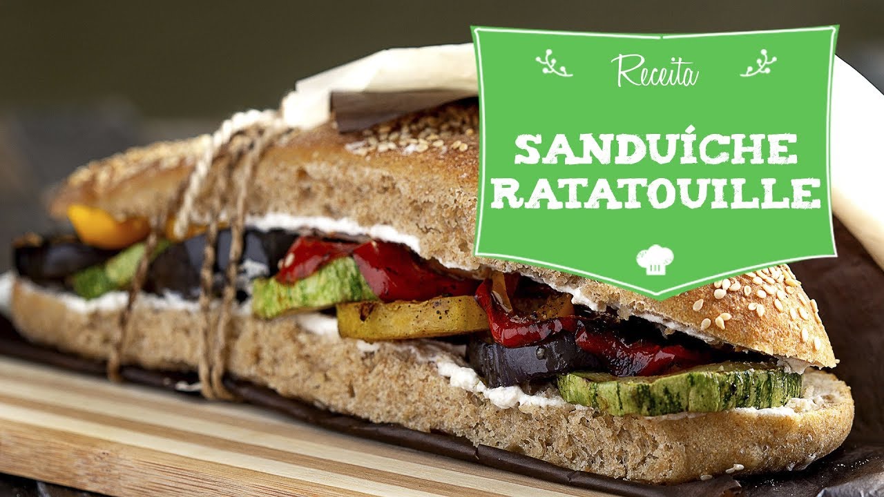 Sanduíche Ratatouille | Lanche Vegano