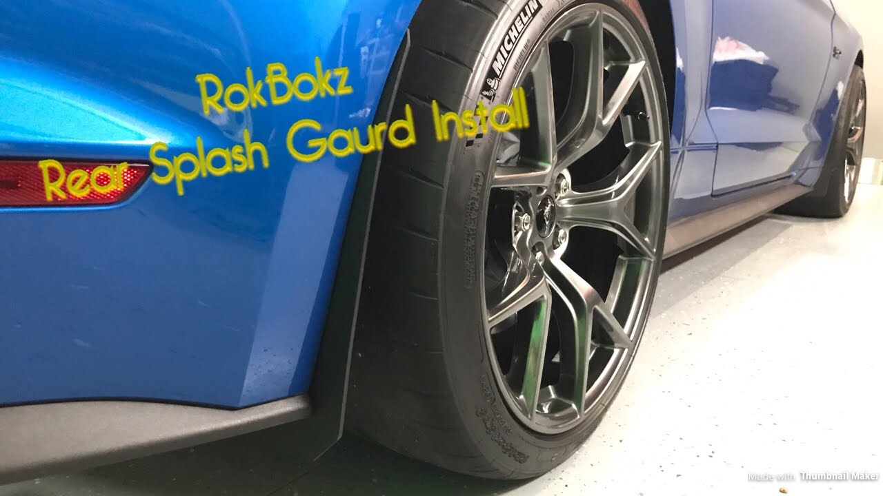 2019 Mustang GT PP2 Rear RokBlokz  Splash Guard Install