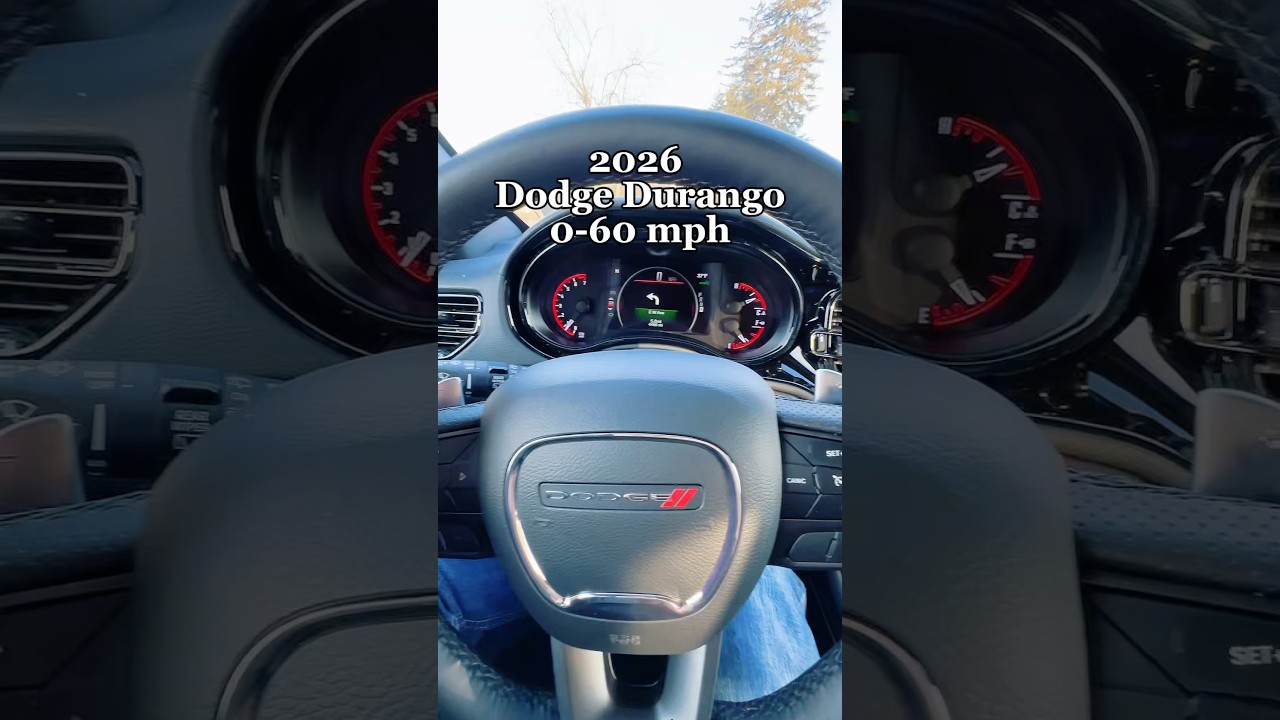 0–60 Test: 2026 Dodge Durango… Should It Be This Quick? 
