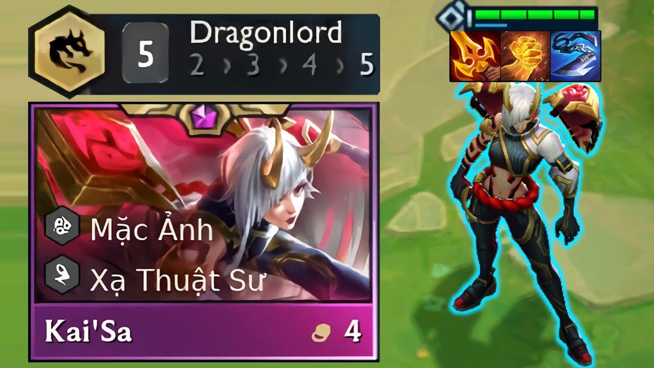KEANE SỬ DỤNG KAI'SA 5 LONG VƯƠNG CLEAR CẢ MAP LEO RANK CỰC KHỎE | DTCL MÙA 11