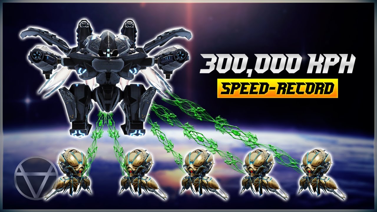 [WR] 🔥 Fafnir Reaches 300,000 KPH Light Speed (Linked By 5 KHEPRI) &ndash; Speed Record | War Robots
