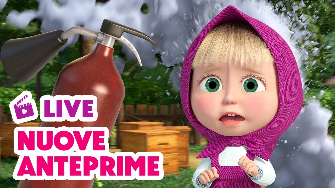 🔴 LIVE! Masha e Orso 👱&zwj;♀️🐻 Nuove  anteprime 🌟🆕 Cartoni animati per bambini