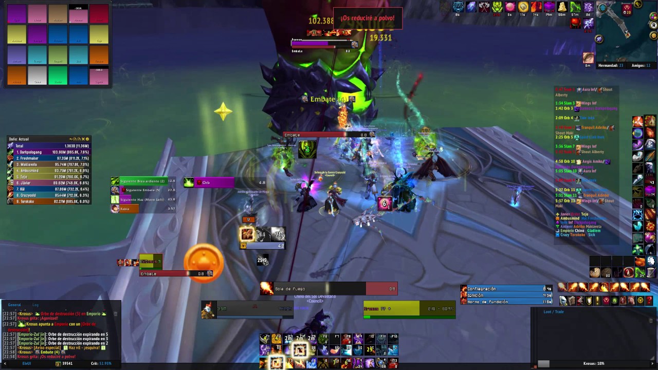 Krosus M&iacute;tico Mage PoV (first kill)