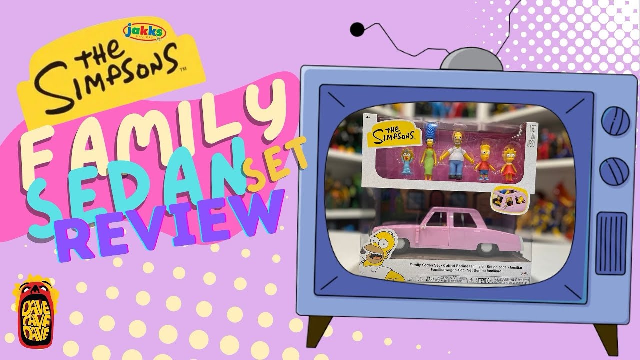 Simpsons Family Sedan | The Simpsons (Jakks Pacific) 5” Deluxe Action Figure Vehicle Review