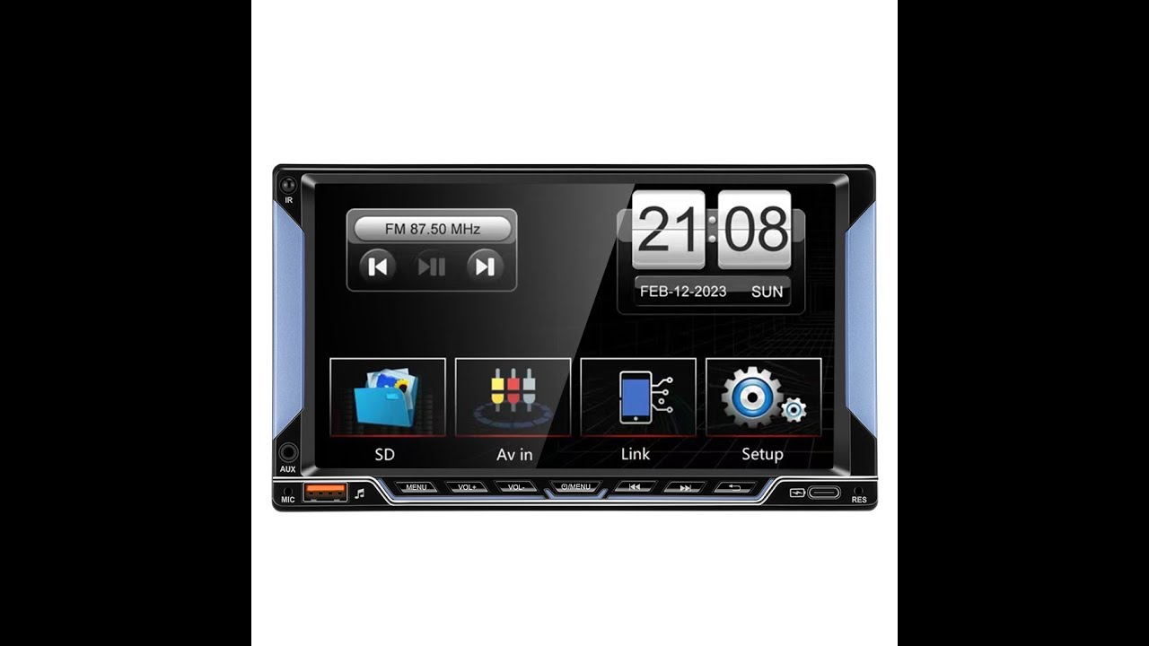 GEARELEC Double DIN Car Stereo Radio Bluetooth Hands Free Calling 2DIN MP5 Player