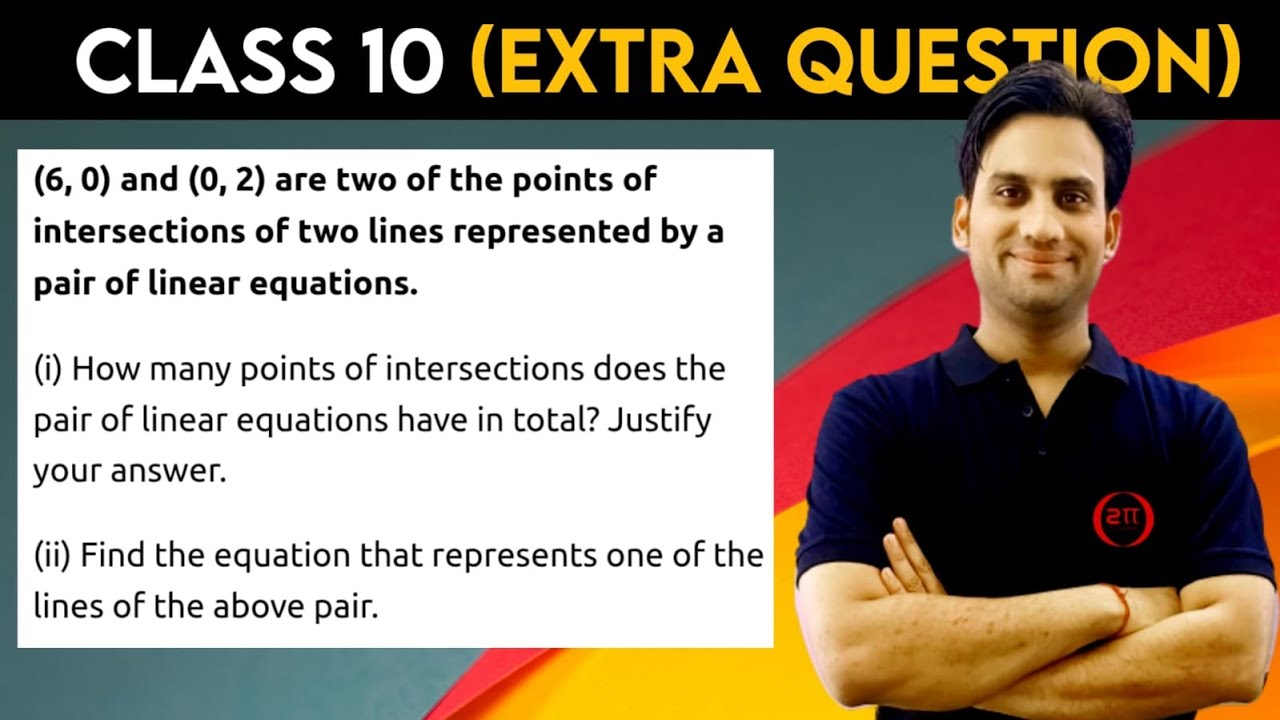 (6, 0) and (0, 2) are two of the points of intersections of two lines represented by a pair of linea