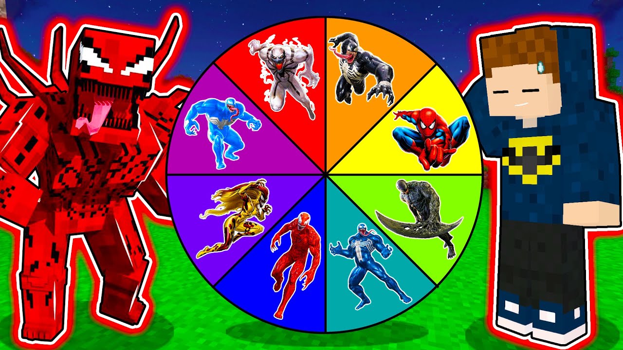 JAYGRAY THAM GIA VÒNG QUAY VENOM TRONG MINECRAFT*THỬ THÁCH TRỞ THÀNH PHẢN DIỆN VENOM CỰC NGẦU 😎🕷️🕸️
