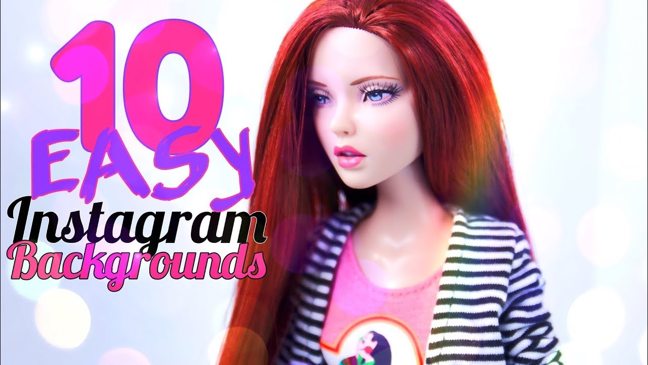 DIY - How to Make: 10 EASY Instagram Backgrounds for Doll Photography