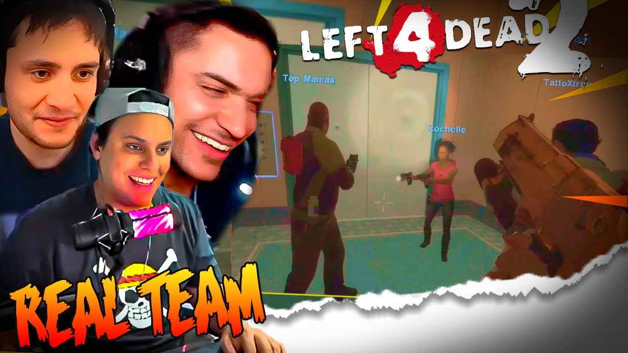EL REALTEAM PRUEBA POR PRIMERA VEZ LEFT 4 DEAD 2 - MUY VIEJOS PARA JUGAR 🤣