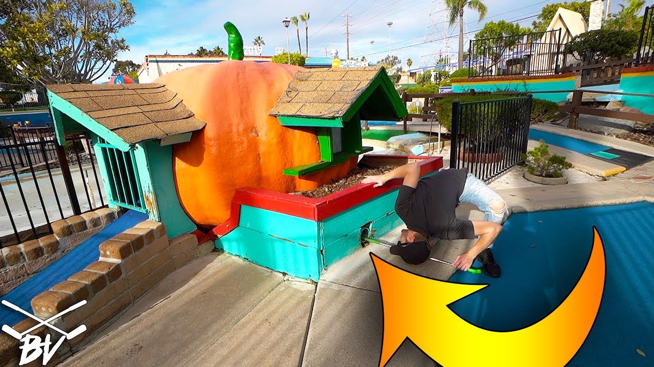 FLOODED MINI GOLF HOLE IN ONE AND MORE FUN AT BOOMERS SAN DIEGO!