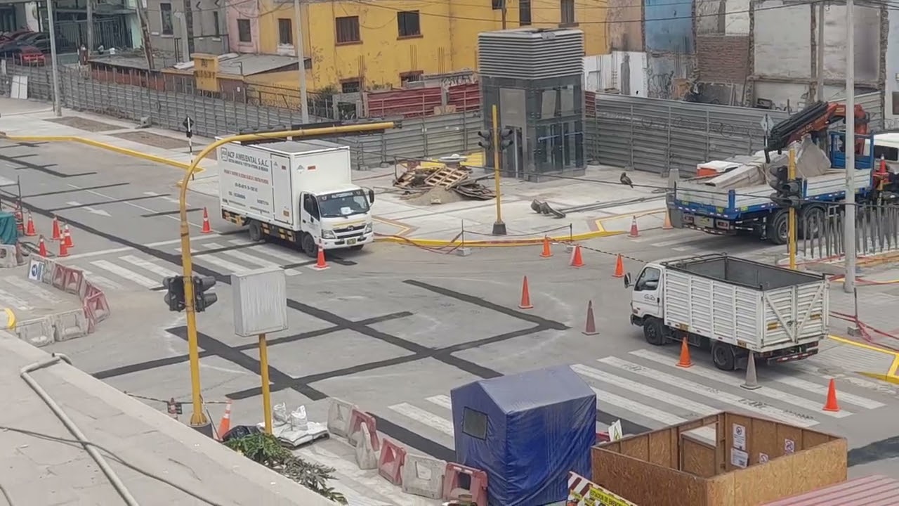 OBRAS LINEA 2 METRO DE LIMA -ESTACION CANGALLO(PARTE 115)