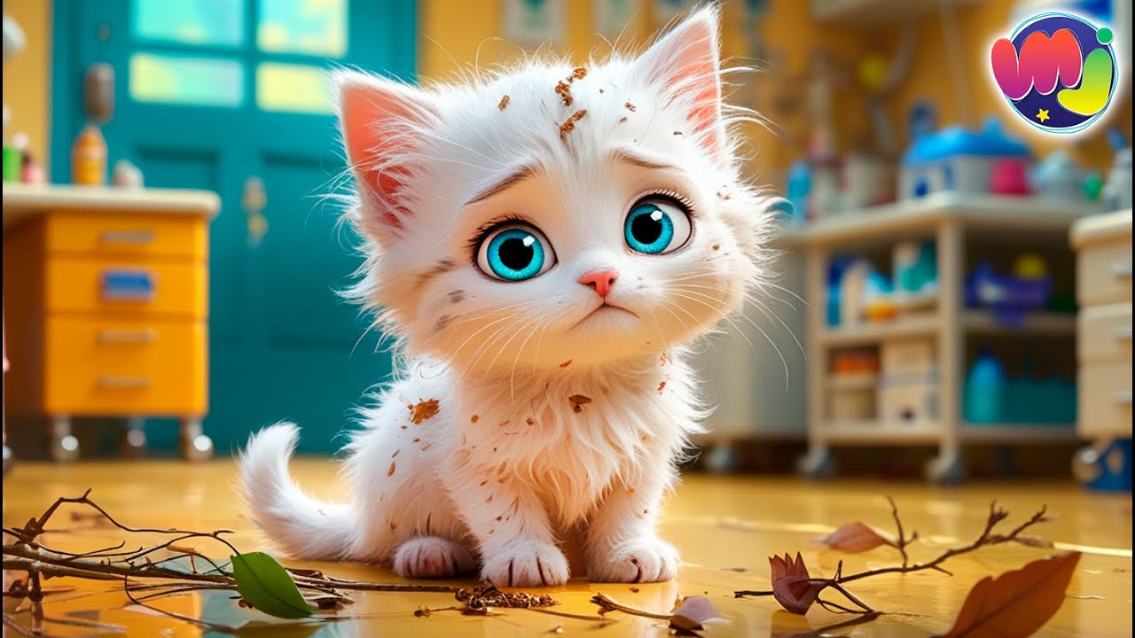 🐱 GATITOS ABANDONADOS y PERRITOS de COLORES 🐶  CARICATURAS de ANIMALES 🌈