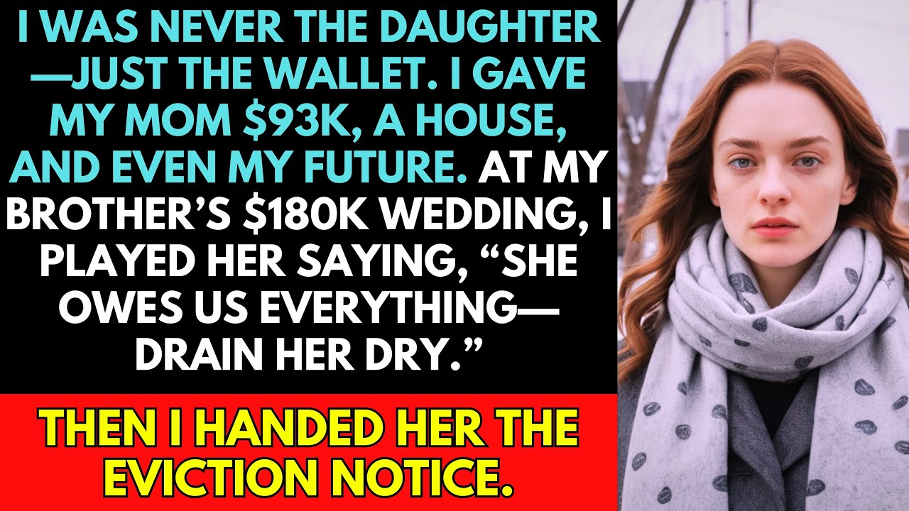My Mom Said I Owe Her Everything—So I Evicted Her At My Brother’s $180K Wedding