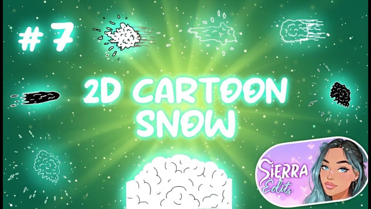 ❄️ 2D Cartoon Snow! (Tint Edition) Part Two | Green Screen