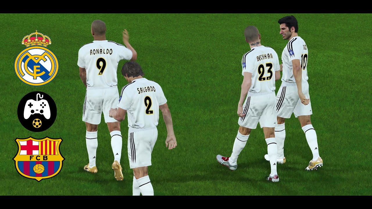 Real Madrid vs Barcelona 2004/05 - PES 4 Remastered - CSG Classic Patch v1