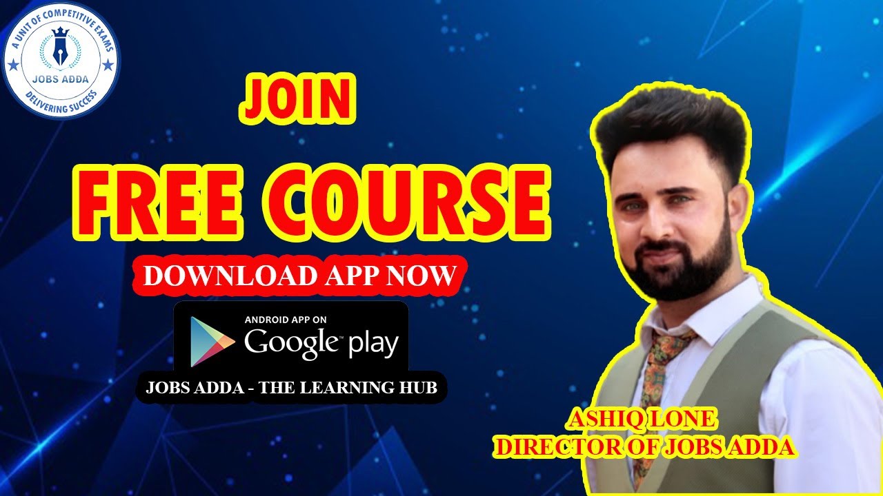 Test Announcement & Free Course | Join Through Jobs Adda Android App | @ Jobs Adda.