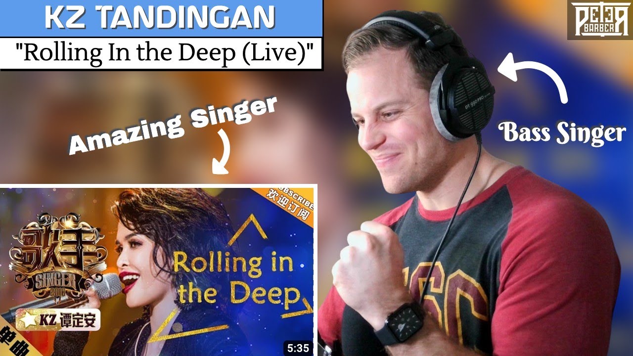 Bass Singer FIRST-TIME REACTION & ANALYSIS - KZ Tandingan | Rolling In the Deep