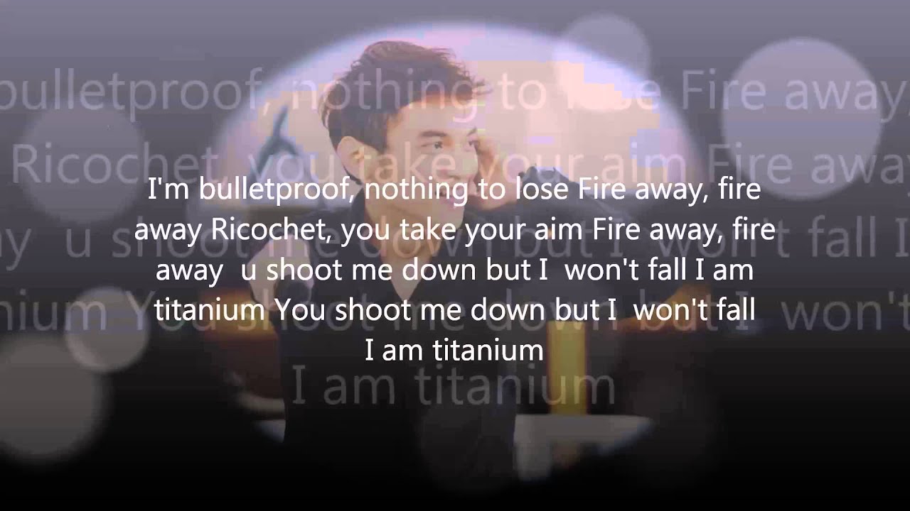JEFRI HARIS -  titanium ( cover with lyrics )