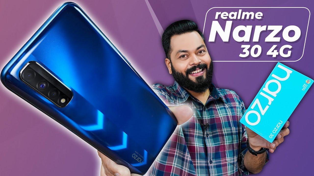 realme Narzo 30 4G Unboxing And First Impressions ⚡ MediaTek Helio G95, 90Hz Screen, 5000mAh & More