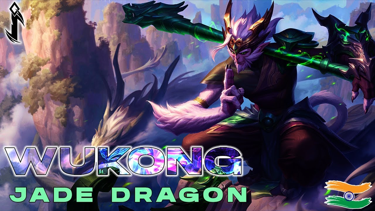 Jade Dragon Wukong  | Wild Rift Skin Spotlight india |#wildriftindia #levelupgaming #skinspotlight