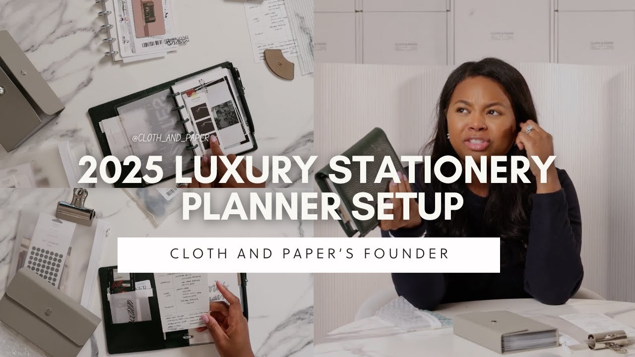 2025 On-The-Go Planner Setup of Founder Ashley Reynolds | Tracking Hobbies | Cloth & Paper