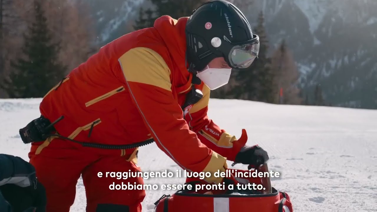 la giornata di un soccorritore nelle Dolomiti