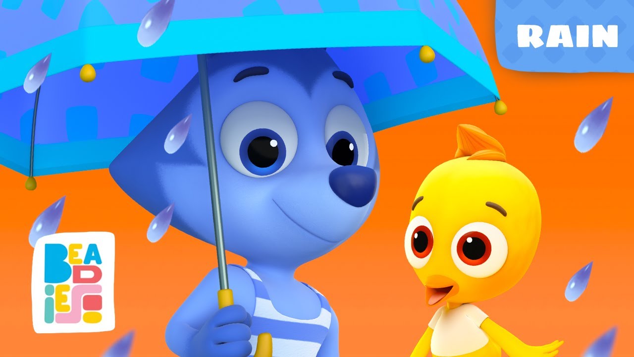 Beadies — Rain ☂️ — Episode 7 Season 1 🩵 Learning Cartoons for Kids