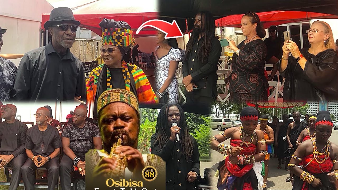 Rocky Dawuni,Gyedu Blay Ambolley,Queen Asabia Mourn legendary Osibisa Teddy Osei at State burial 😱